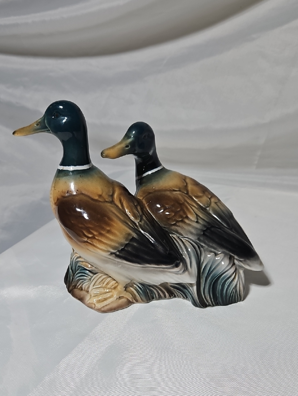 Hand-Painted Ceramic Mallard Duck Porcegama Valencia Spain. 6.5" X 7"
